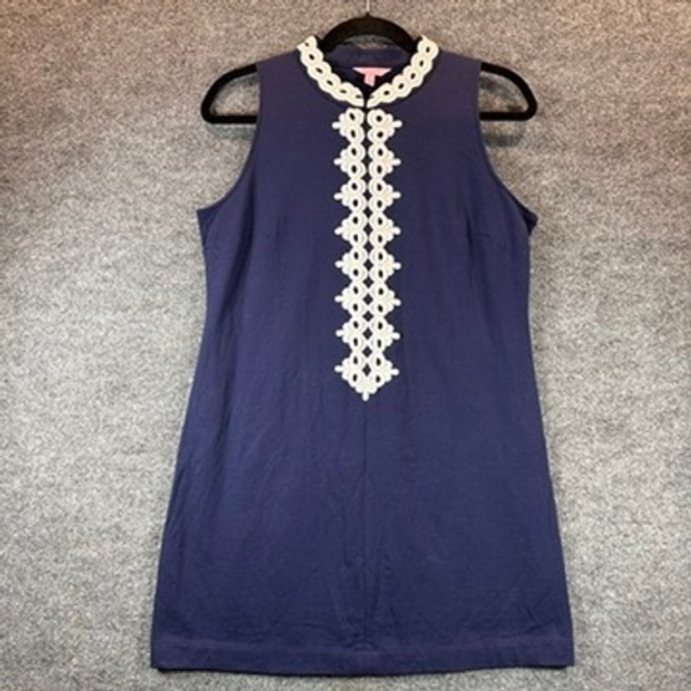 Lilly Pulitzer Sleeveless Shift Dress Sz XL Coastal Preppy Resortwear Nautical - Picture 2 of 10